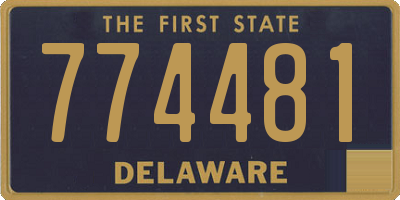 DE license plate 774481