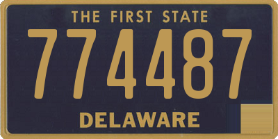 DE license plate 774487