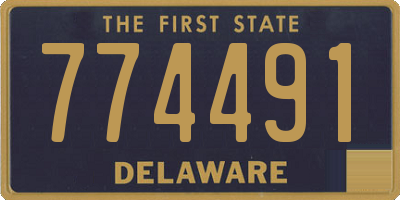 DE license plate 774491