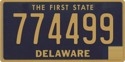 DE license plate 774499