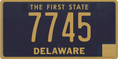 DE license plate 7745