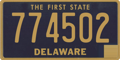 DE license plate 774502