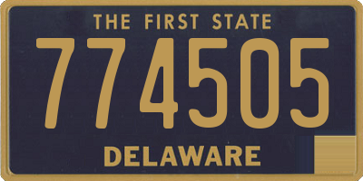 DE license plate 774505
