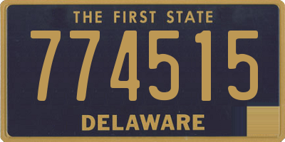 DE license plate 774515