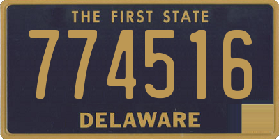 DE license plate 774516