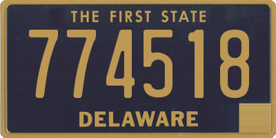 DE license plate 774518
