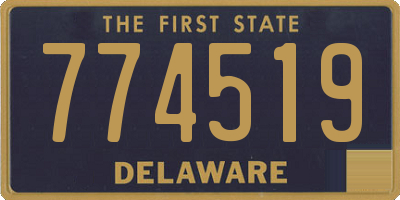 DE license plate 774519