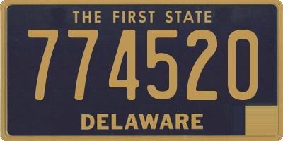 DE license plate 774520
