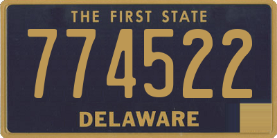 DE license plate 774522