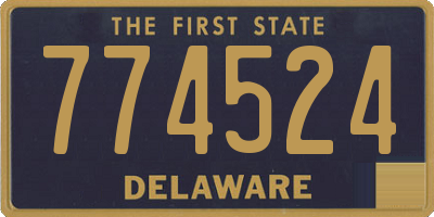 DE license plate 774524