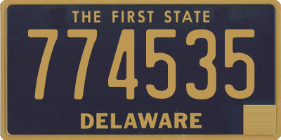 DE license plate 774535