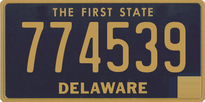 DE license plate 774539