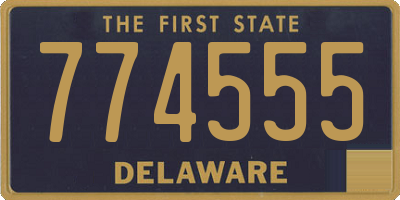 DE license plate 774555