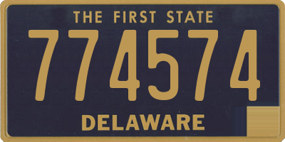 DE license plate 774574