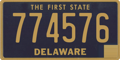 DE license plate 774576