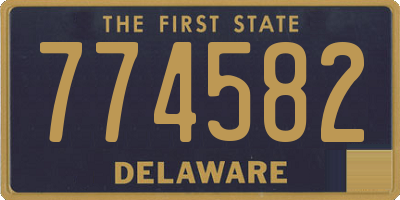 DE license plate 774582