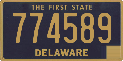 DE license plate 774589