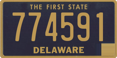 DE license plate 774591