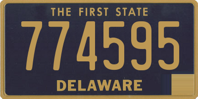 DE license plate 774595