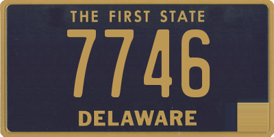 DE license plate 7746