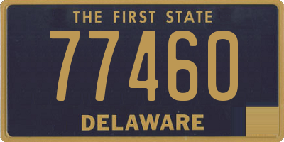 DE license plate 77460