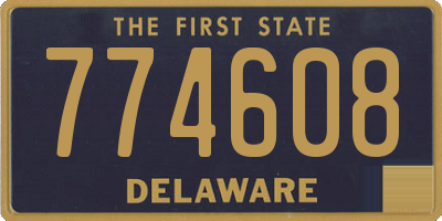 DE license plate 774608