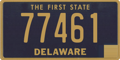 DE license plate 77461