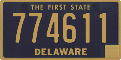 DE license plate 774611