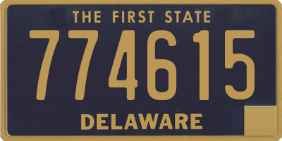 DE license plate 774615