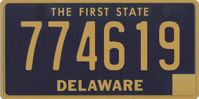 DE license plate 774619