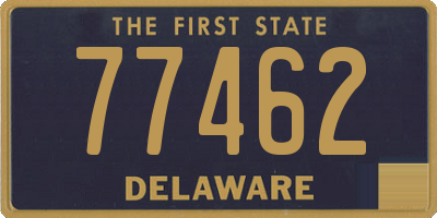 DE license plate 77462