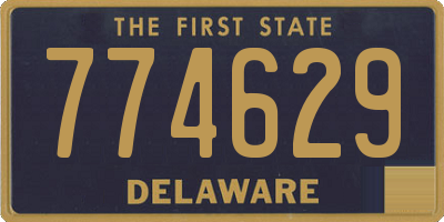 DE license plate 774629