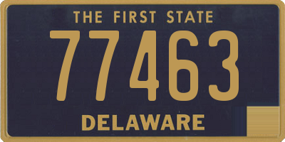 DE license plate 77463