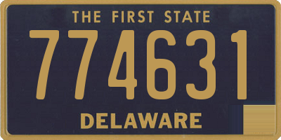 DE license plate 774631