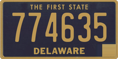 DE license plate 774635