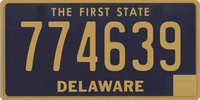 DE license plate 774639