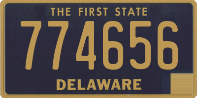 DE license plate 774656