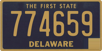 DE license plate 774659