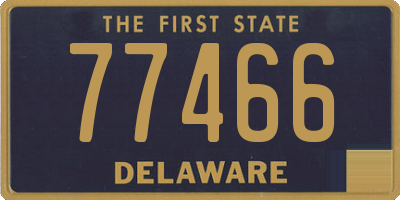 DE license plate 77466