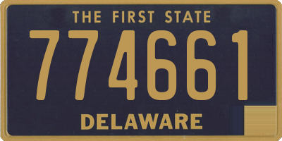 DE license plate 774661