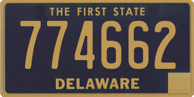 DE license plate 774662