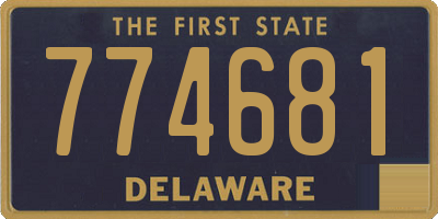 DE license plate 774681