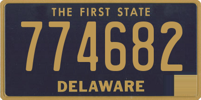 DE license plate 774682