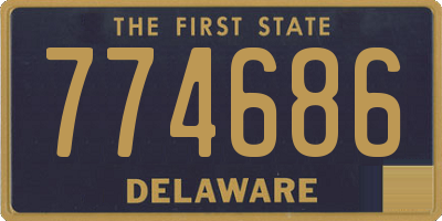 DE license plate 774686