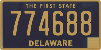 DE license plate 774688