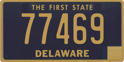 DE license plate 77469