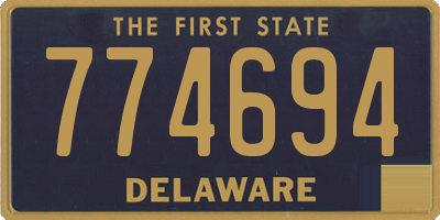 DE license plate 774694