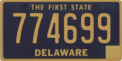 DE license plate 774699