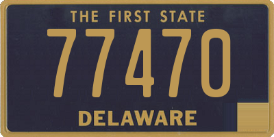 DE license plate 77470