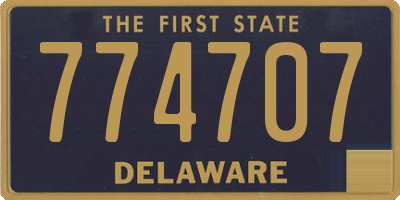 DE license plate 774707
